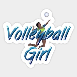 Volleyball Girl Sticker